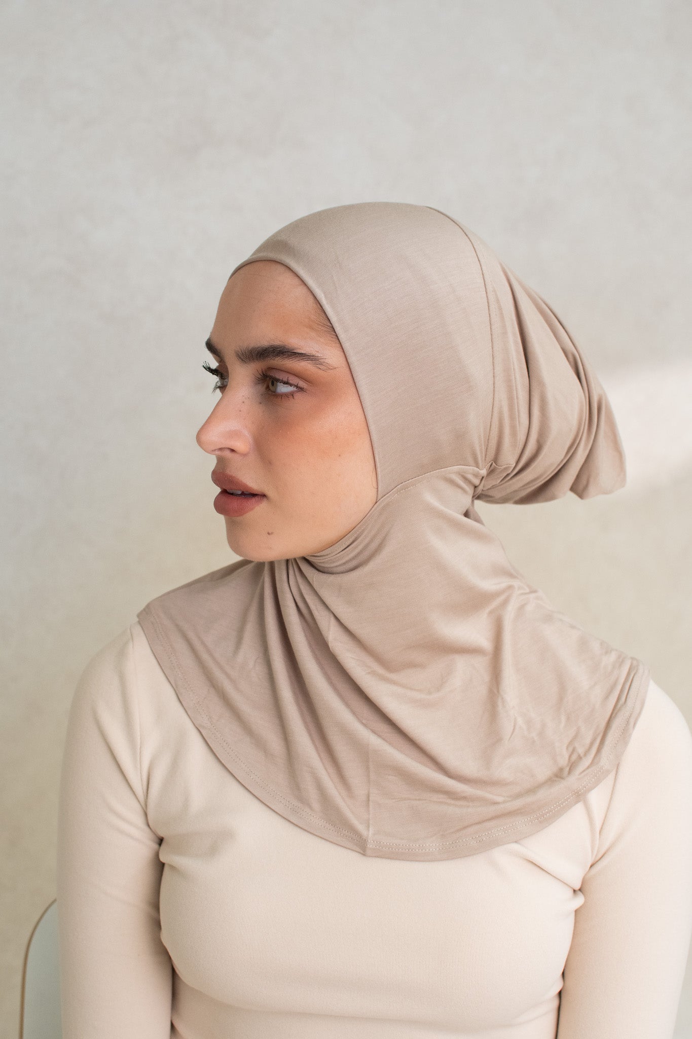 Modal Beige Hijab Set