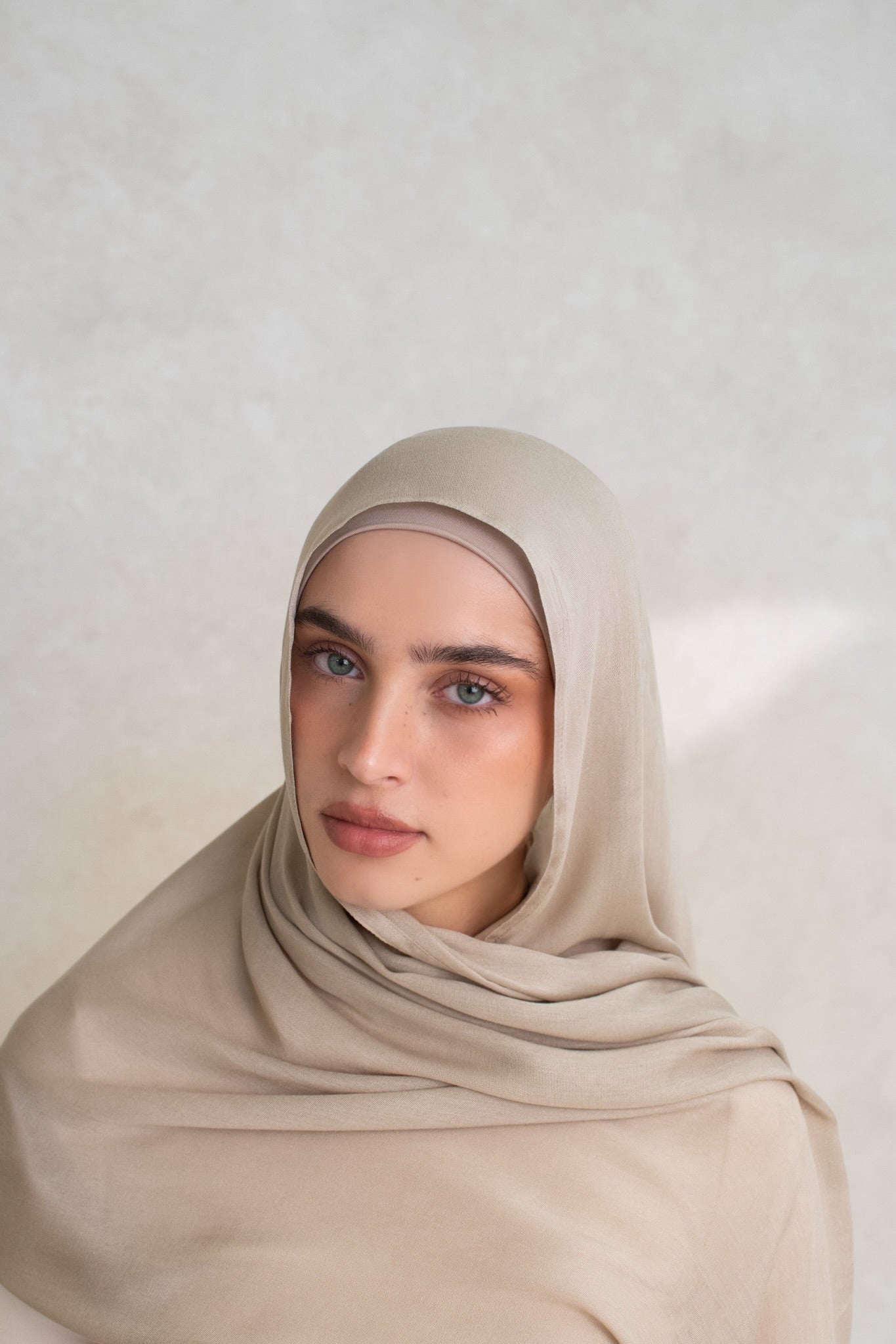 Modal Beige Hijab Set