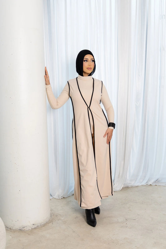 Alara 3-Piece Modest Wear Set – Cream
