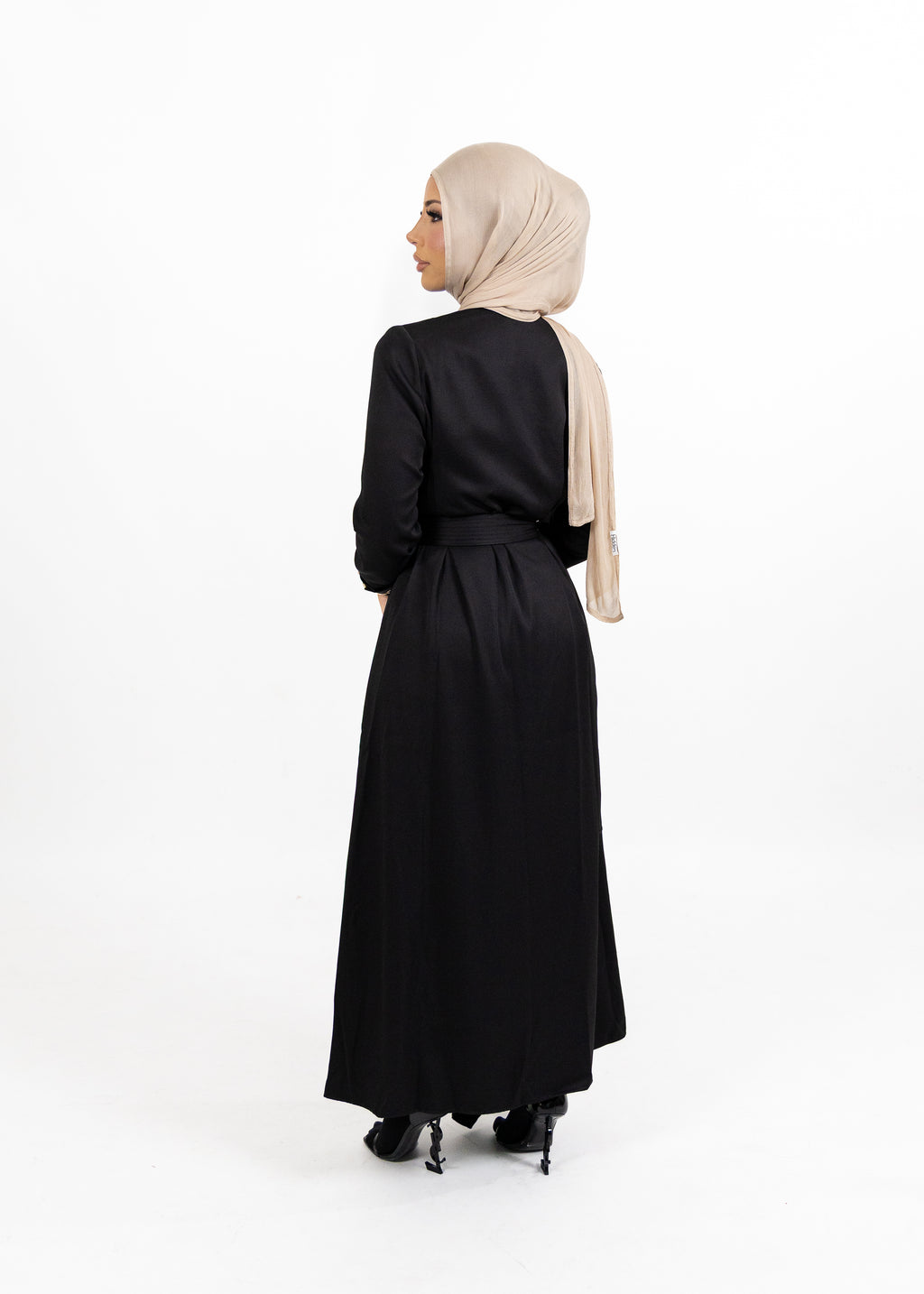 Seraya Trench Dress - Black
